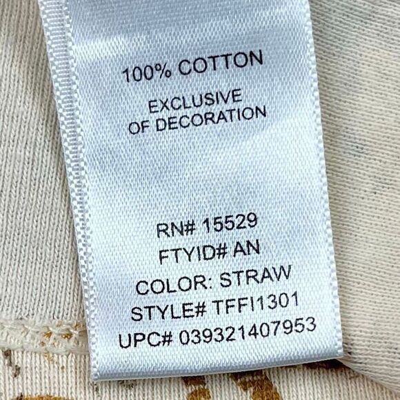 Tape Measure Coffee Bar Top 3/4 Sleeve 2X - Picture 9 of 10